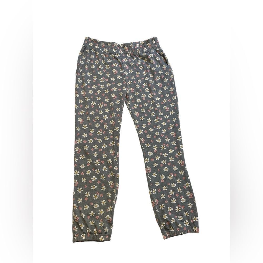 Pajama pants for women size L color gray mult floral